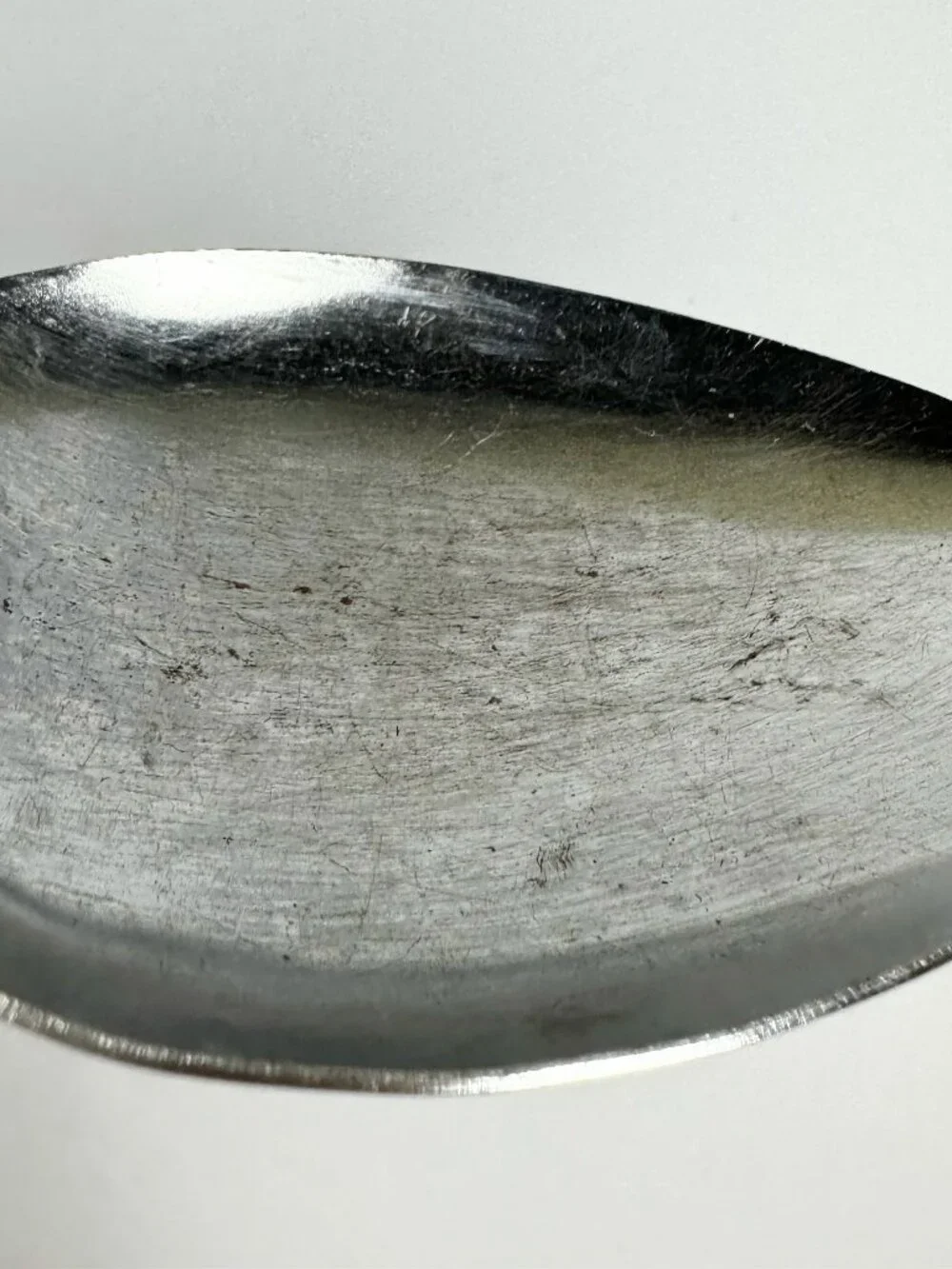 Vintage EKCO USA Stainless Steel Serving Spoon Black Plastic Handle Utensil MCM